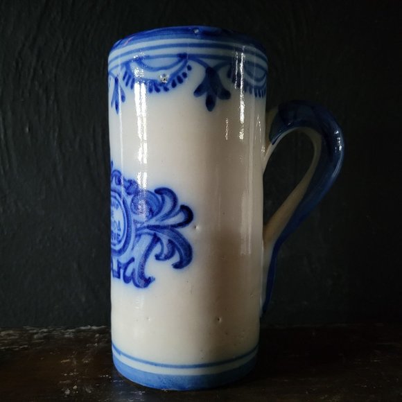 Hermano Bebe Que la Vida es Breve Mug, Life is Short, Blue & White Vtg Spanish - Picture 4 of 8